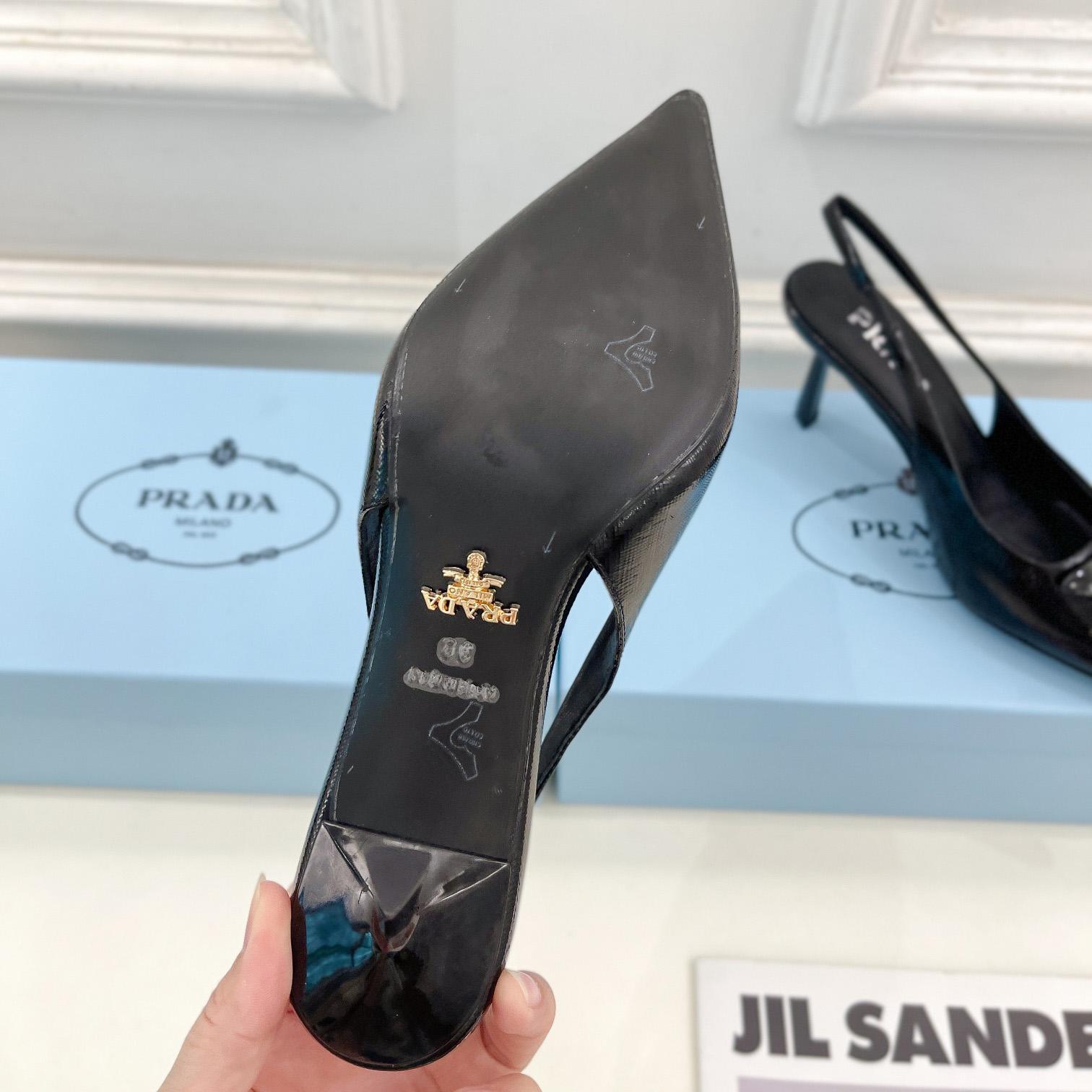 Prada Leather Slingback Pumps - EUR FASHION