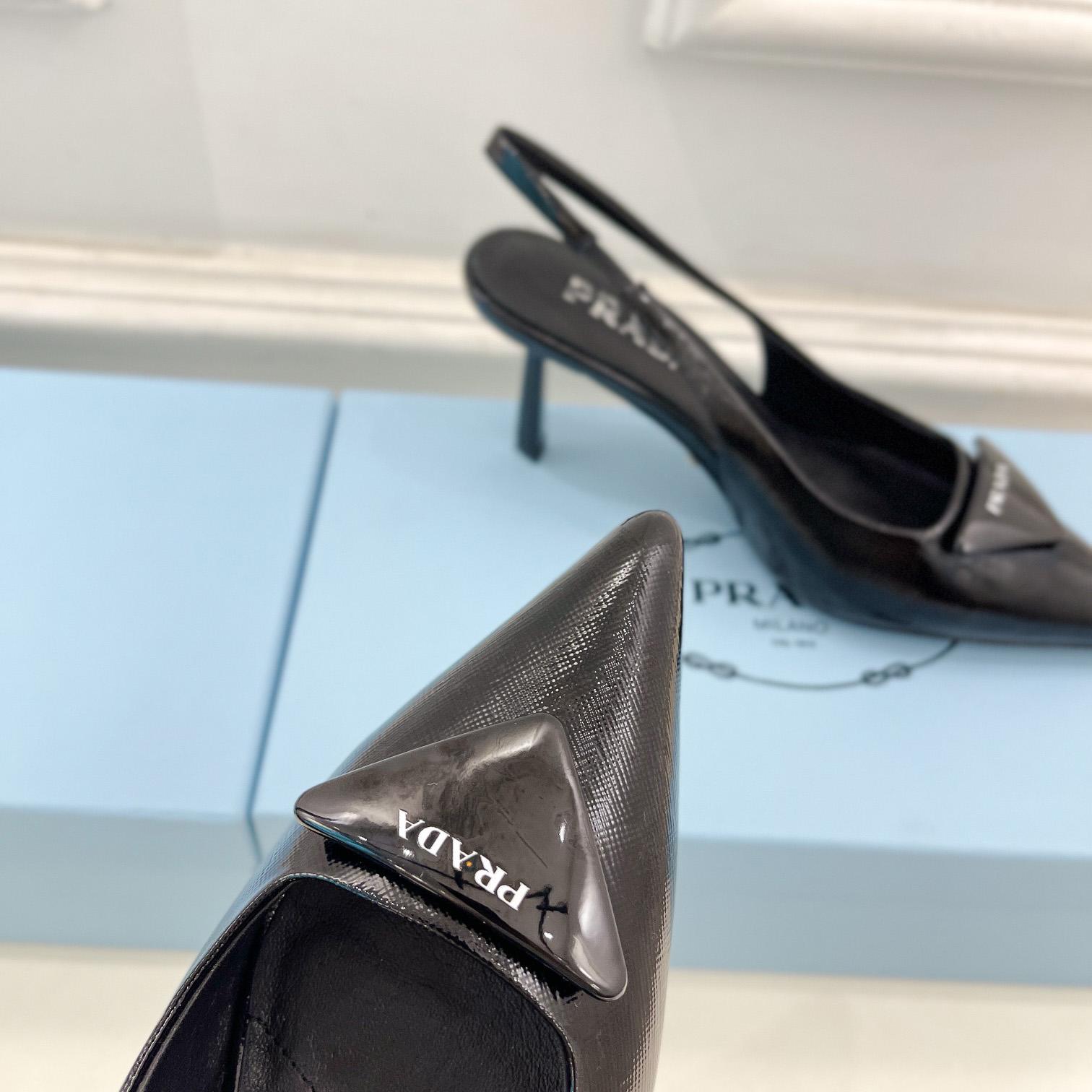 Prada Leather Slingback Pumps - EUR FASHION