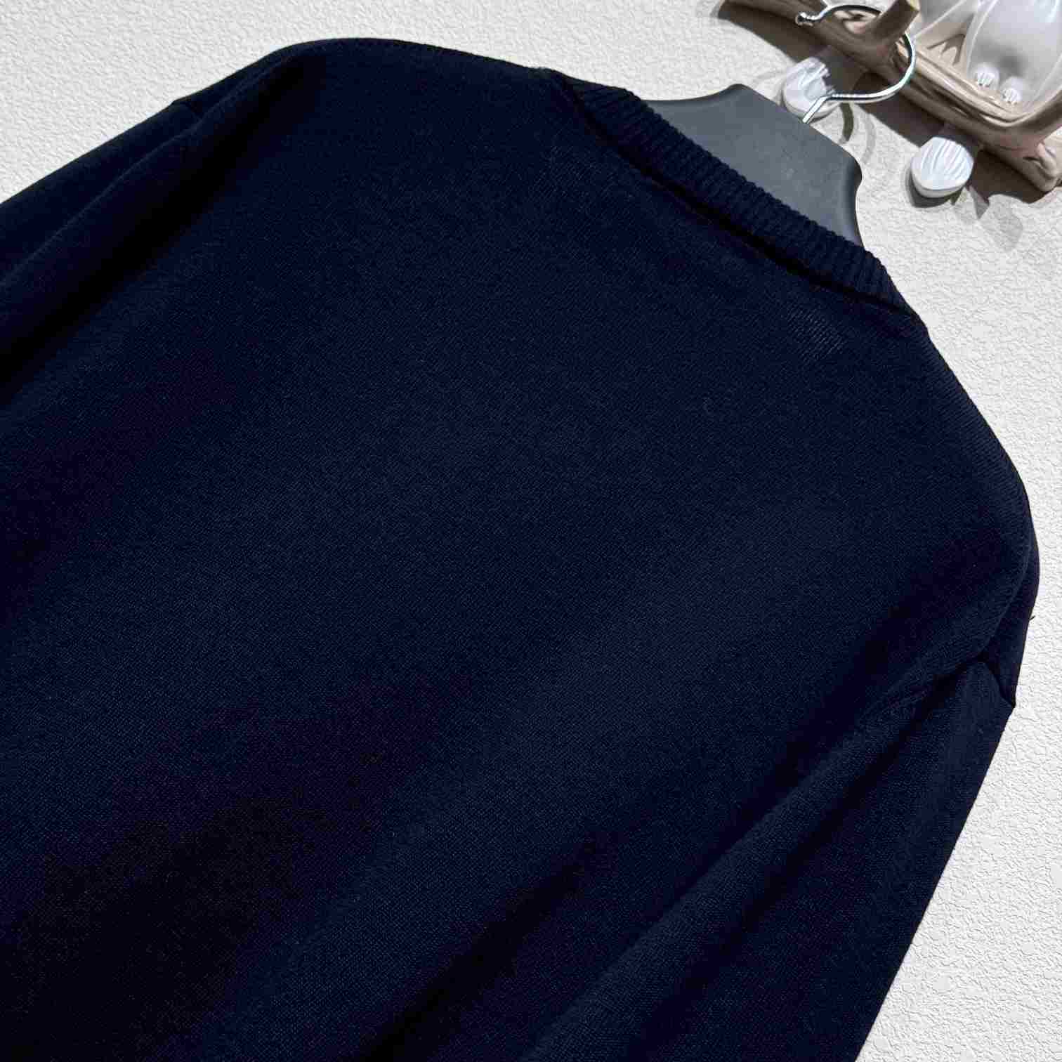 Fendi Navy Blue Wool Jumper - EUR FASHION