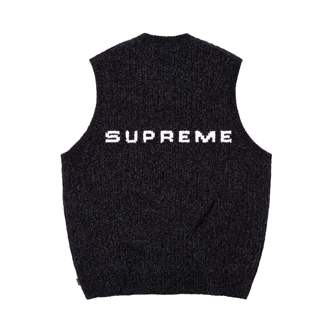 Supreme Chenille Sweater Vest  - EUR FASHION