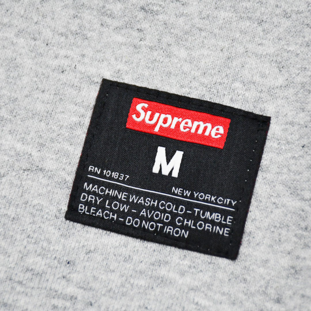 Supreme Kanji Logo Crewneck 'Grey' - EUR FASHION