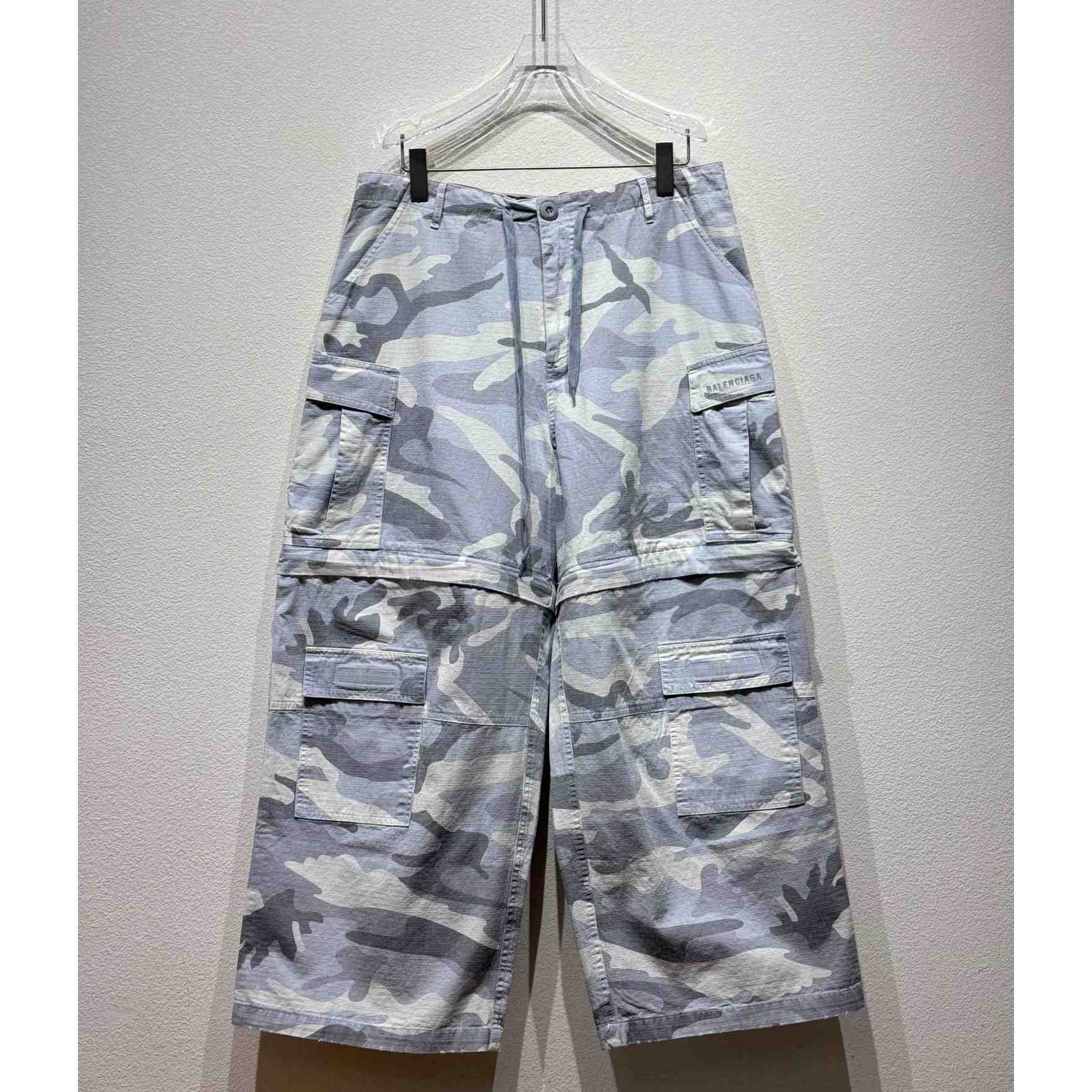 Balenciaga Large Cargo Pants In Light Grey - EUR FASHION