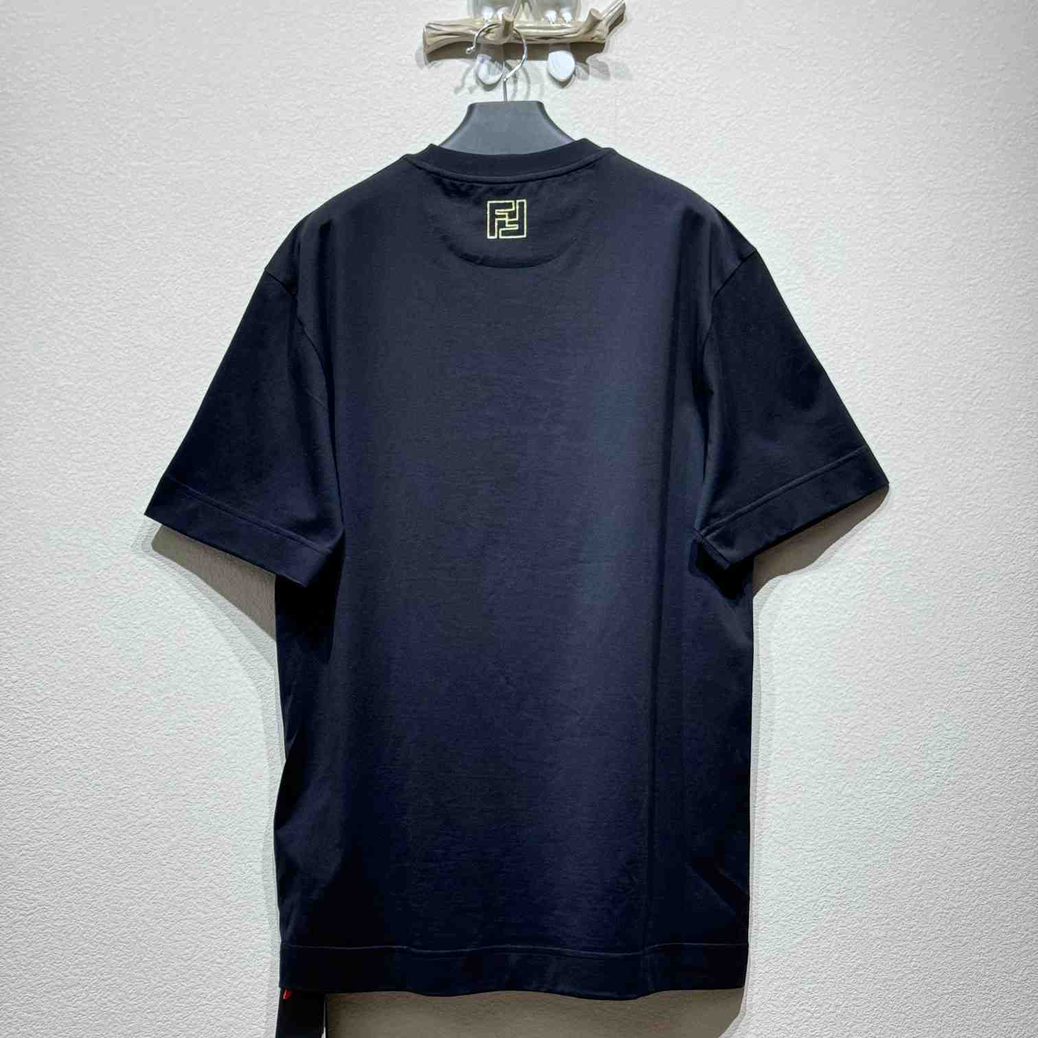 Fendi Black Cotton T-shirt - EUR FASHION