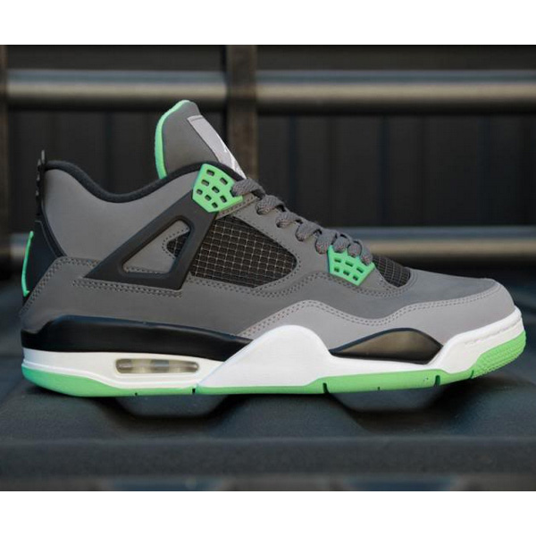 Jordan 4 Retro Green Glow Sneakers    - EUR FASHION