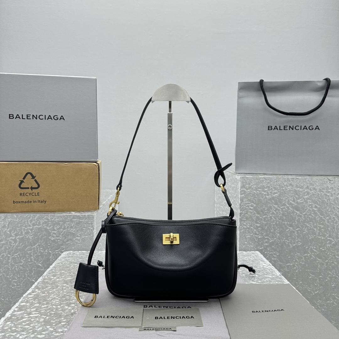 Balenciaga Rodeo Sling Pochette In Black - EUR FASHION