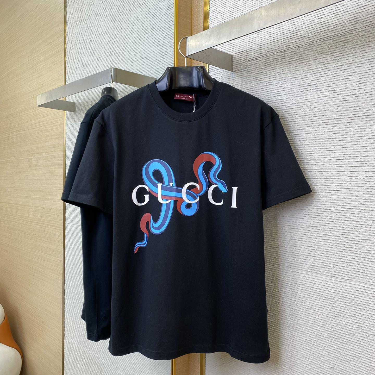 Gucci Printed Medium Cotton Jersey T-shirt - EUR FASHION