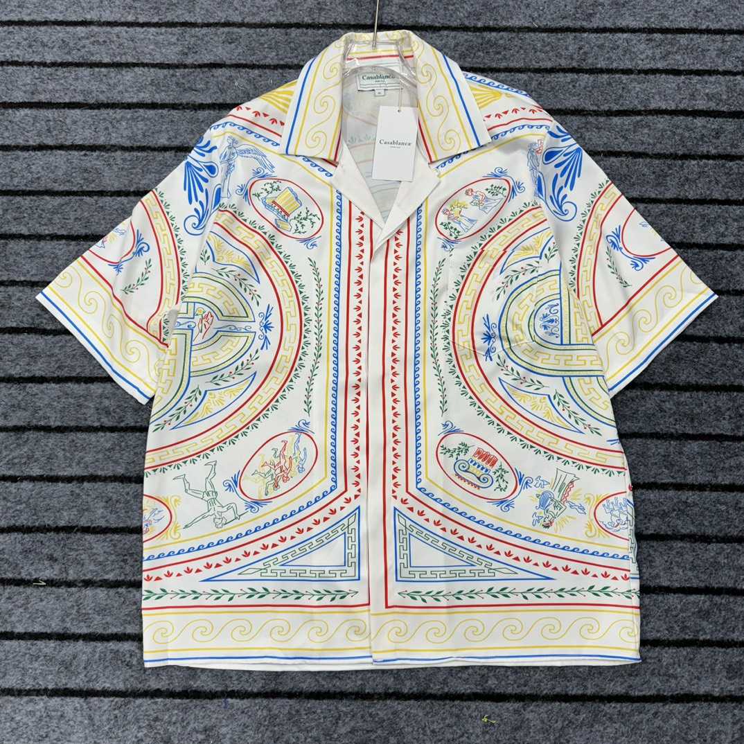 Casablanca Short Sleeve Cuban Collar Shirt - EUR FASHION