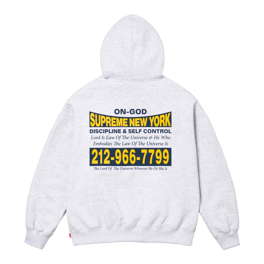 Supreme On God Hooded Sweatshirt  - EUR FASHION