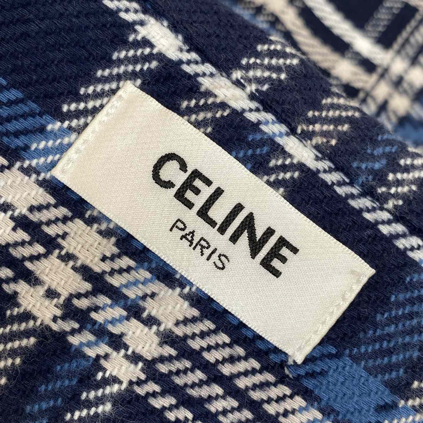 Celine Loose Lumberjack Shirt In Check Cotton - EUR FASHION