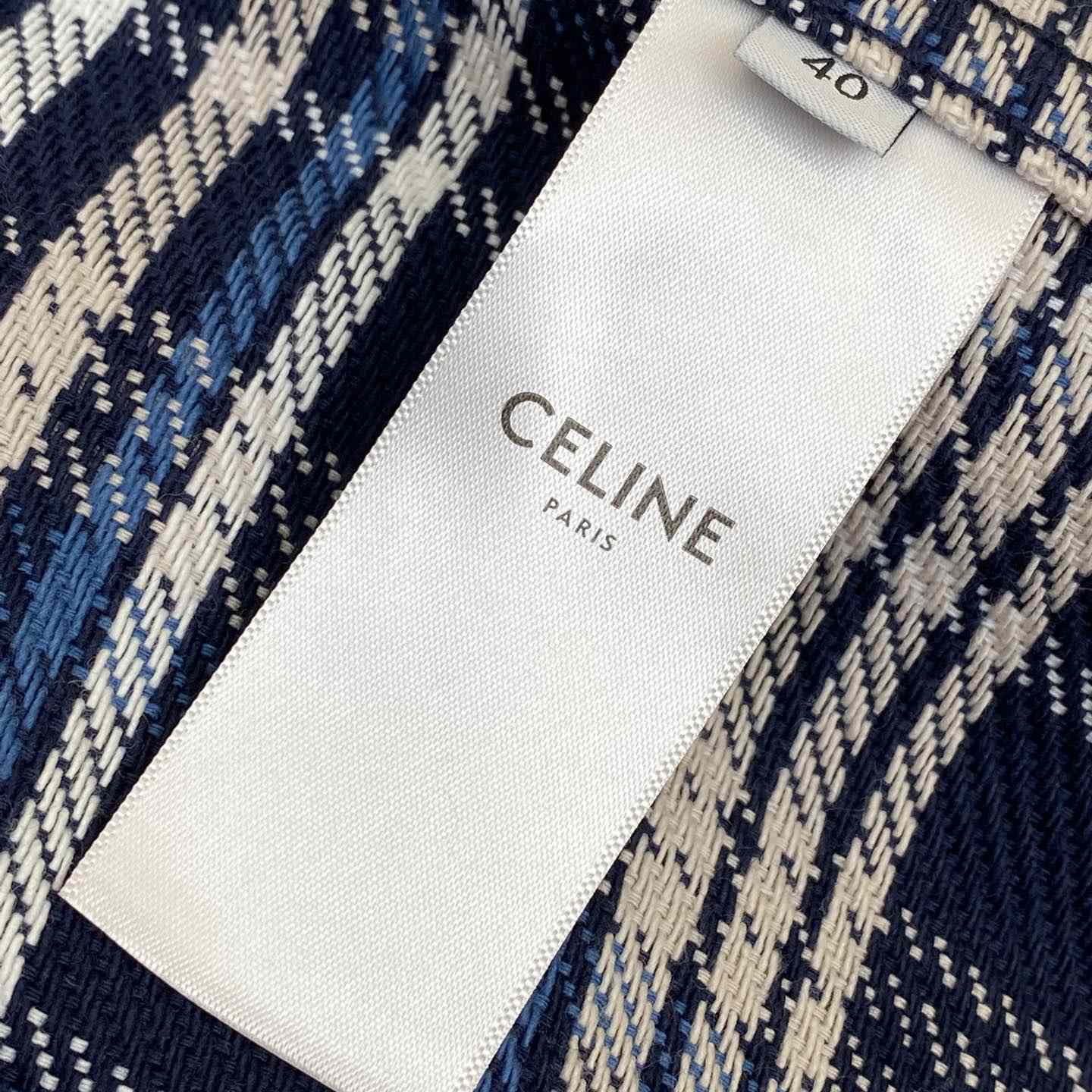 Celine Loose Lumberjack Shirt In Check Cotton - EUR FASHION