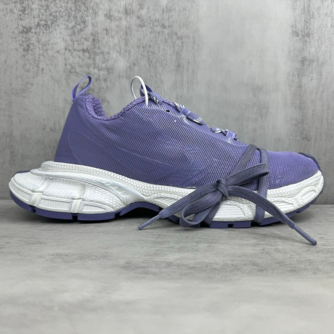 Balenciaga 3XL Net Sneaker In Lilac And White Polyester - EUR FASHION