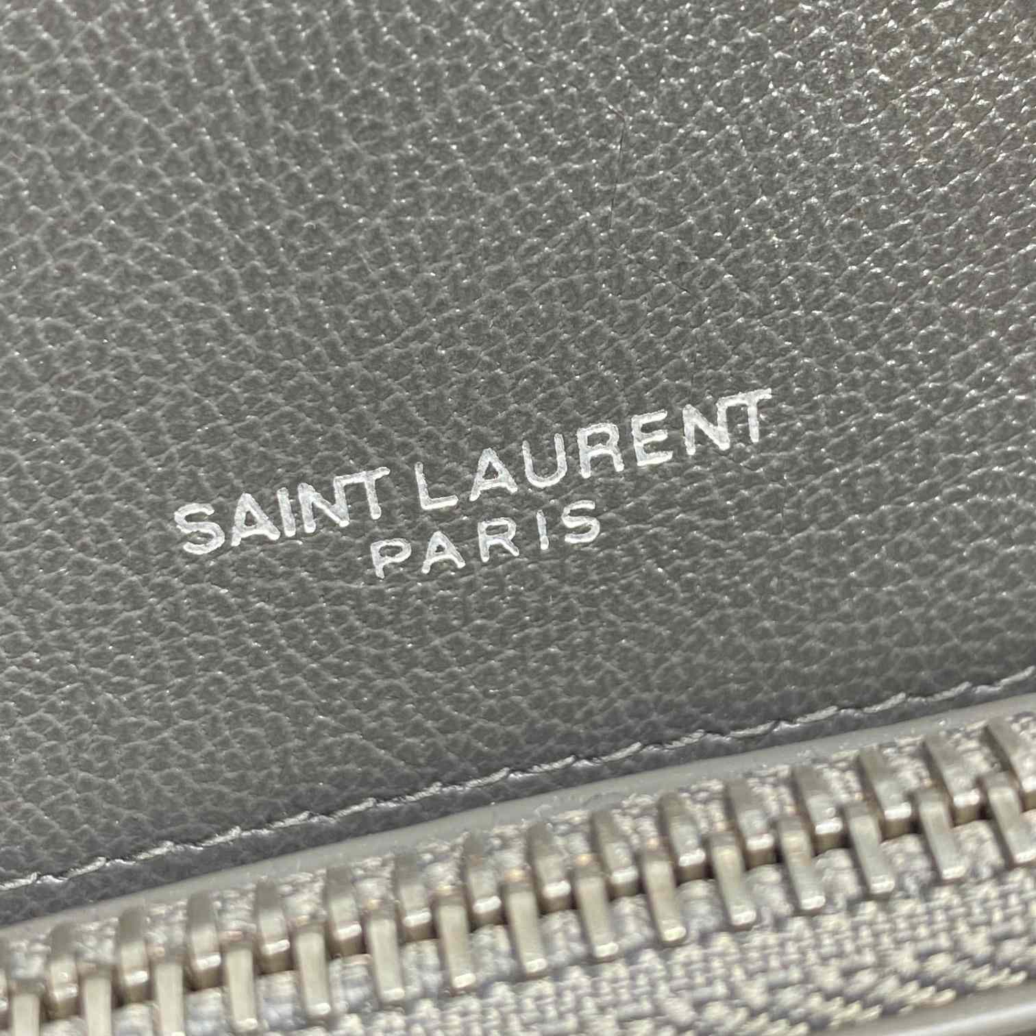 Saint Laurent Gray Matelassé Sheepskin Large College Bag  32cm - EUR FASHION