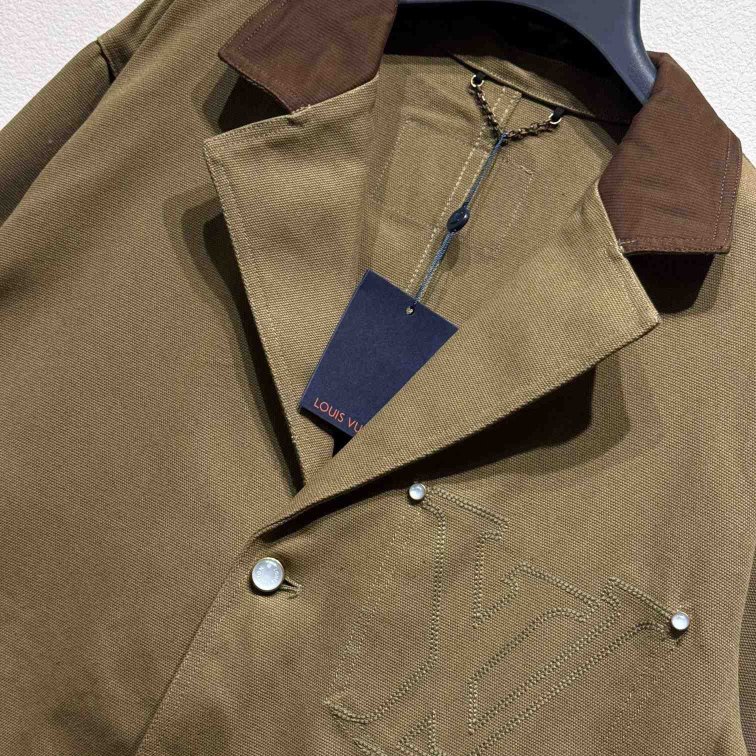 Louis Vuitton Tailored Workwear Cotton Canvas Jacket   1AGJ70 - EUR FASHION