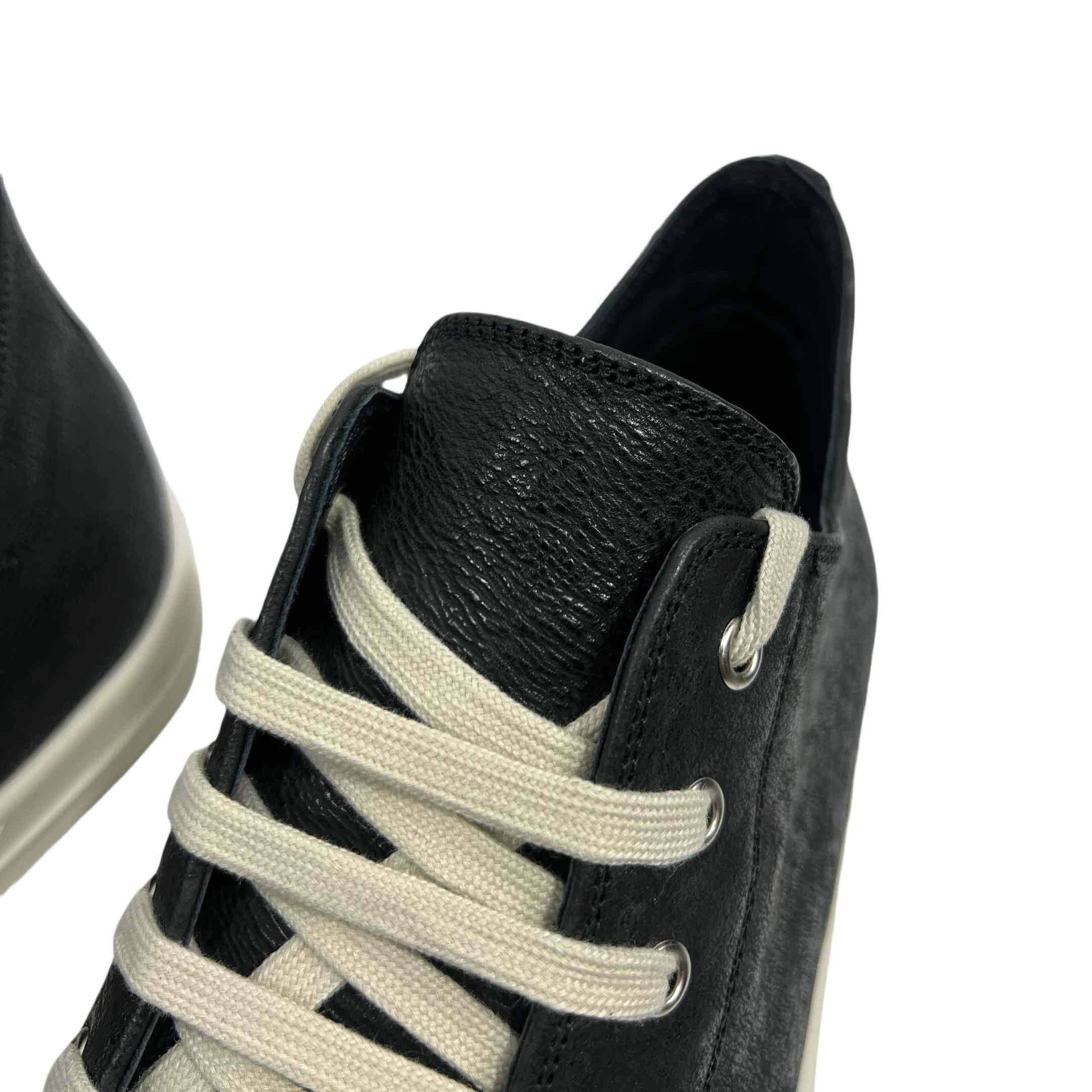 Rick Owens Leather Low-Top Sneakers - EUR FASHION