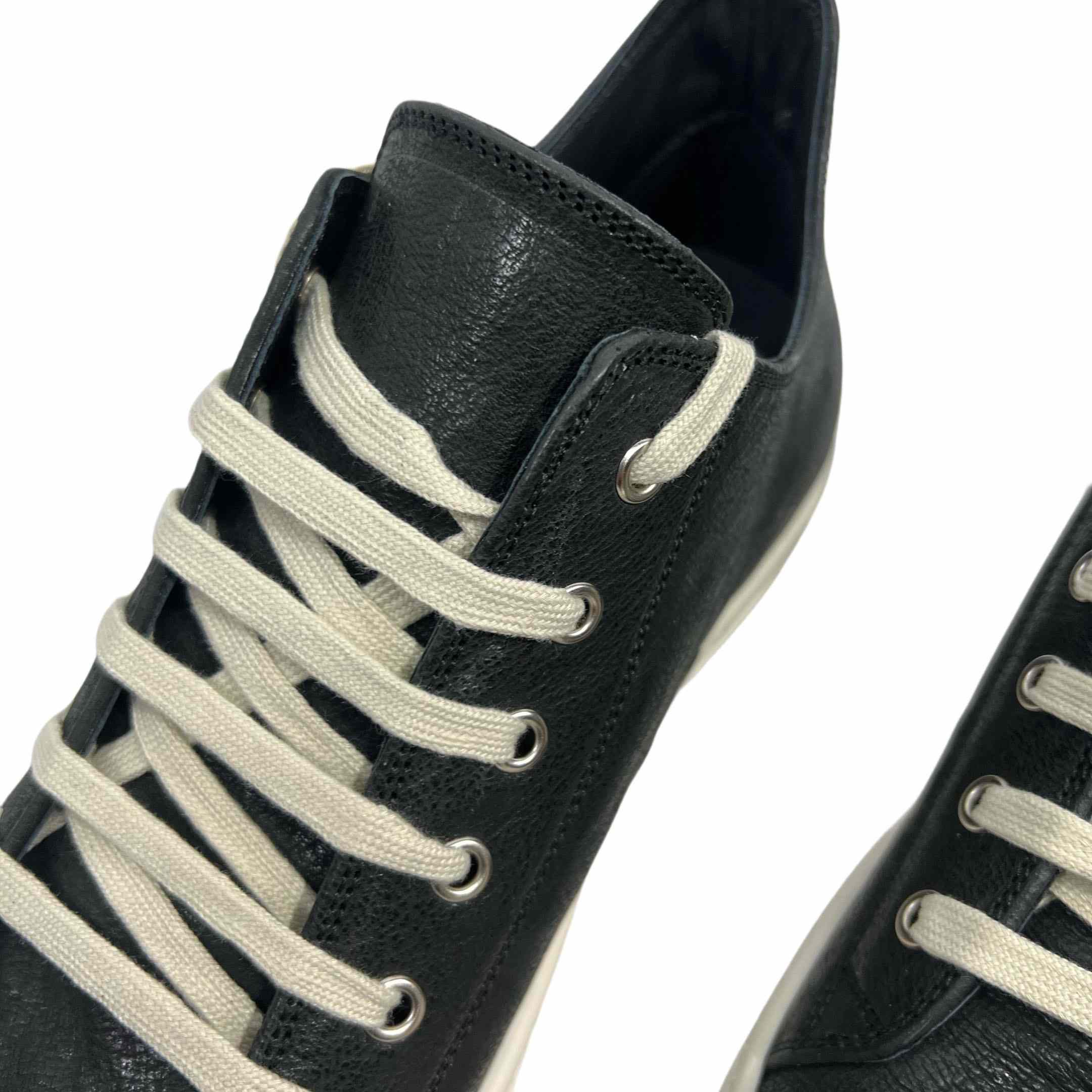 Rick Owens Leather Low-Top Sneakers - EUR FASHION