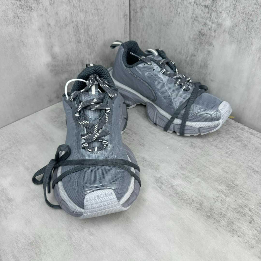 Balenciaga 3XL Net Sneaker In Grey Polyester - EUR FASHION