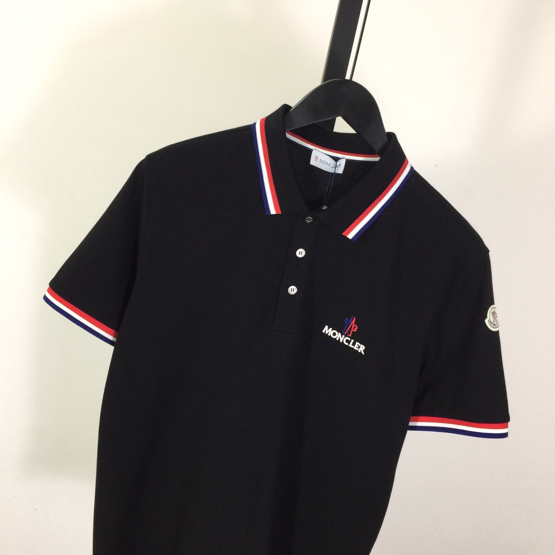 Moncler Logo Cotton Polo Shirt - EUR FASHION