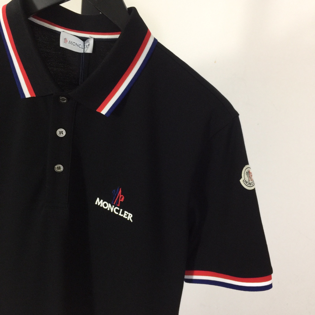 Moncler Logo Cotton Polo Shirt - EUR FASHION