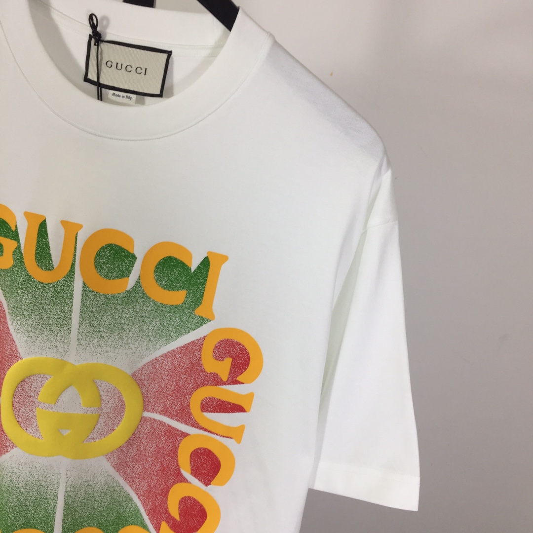 Gucci Cotton Jersey Printed T-shirt   - EUR FASHION