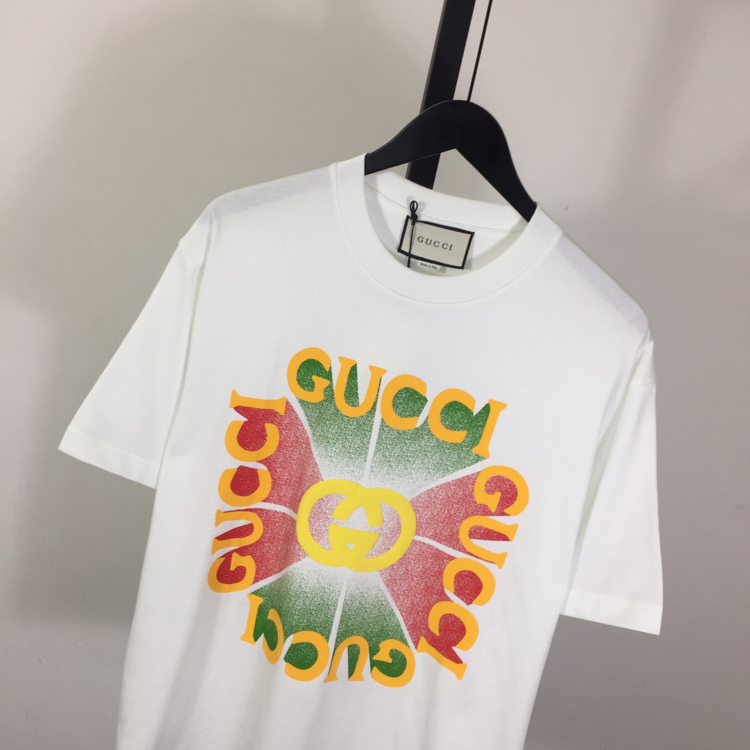 Gucci Cotton Jersey Printed T-shirt   - EUR FASHION