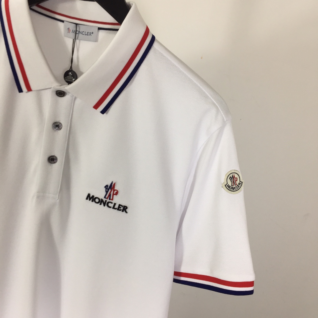 Moncler Logo Cotton Polo Shirt - EUR FASHION