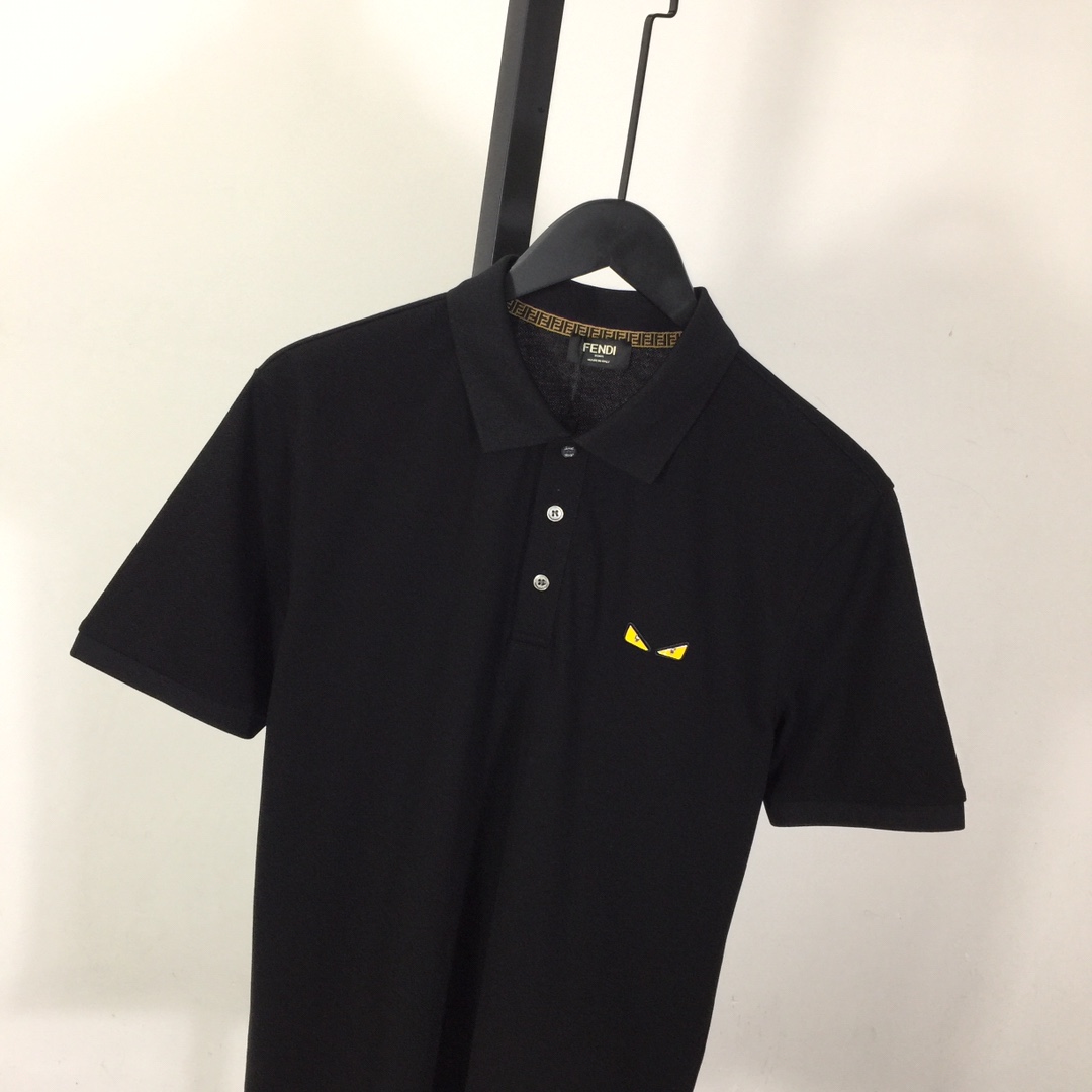 Fendi Logo Cotton Polo Shirt - EUR FASHION