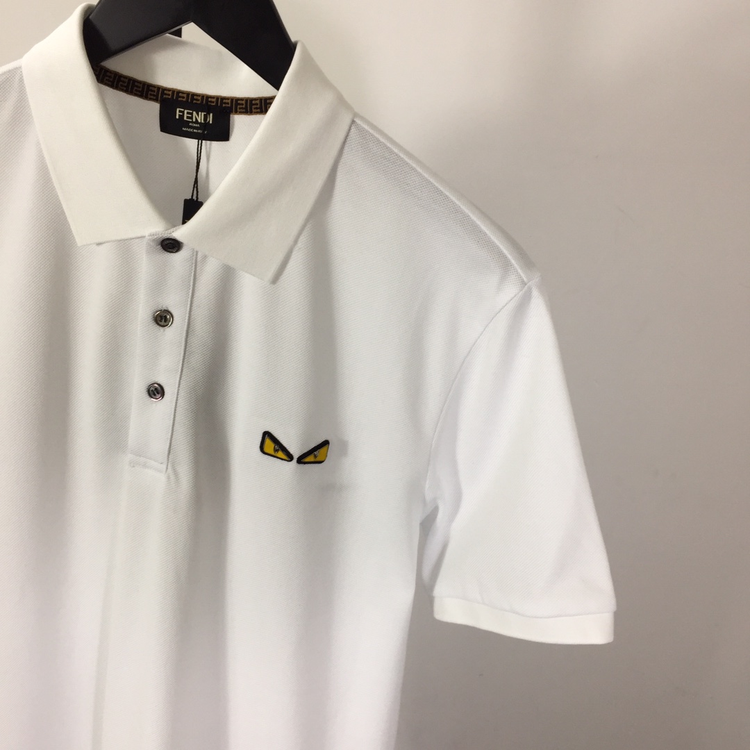 Fendi Logo Cotton Polo Shirt - EUR FASHION