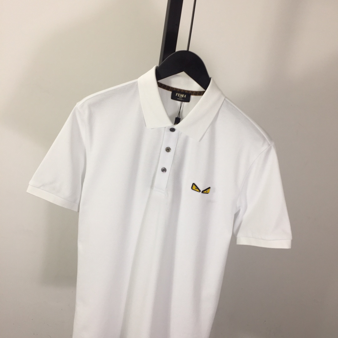 Fendi Logo Cotton Polo Shirt - EUR FASHION