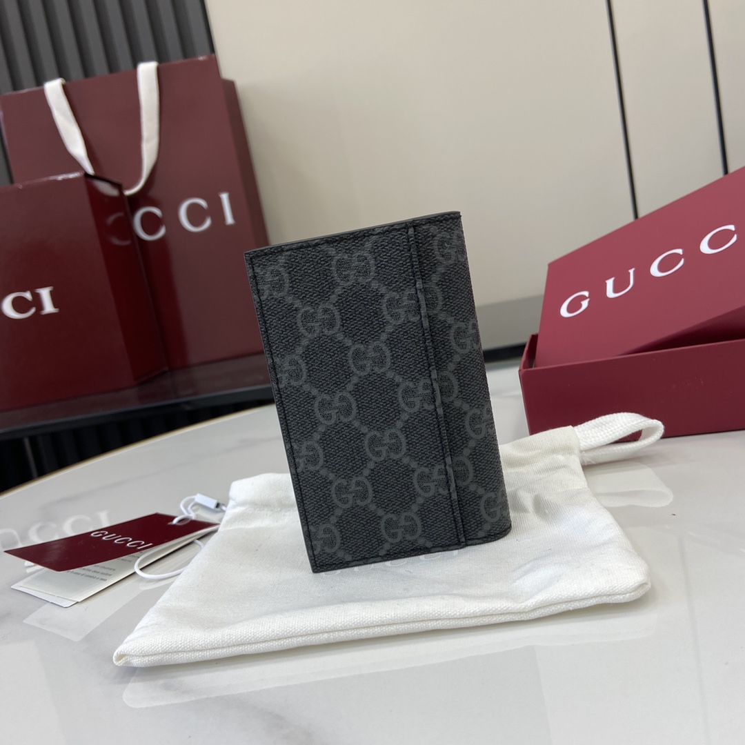 Gucci GG Emblem Bi-fold Card Case  - EUR FASHION