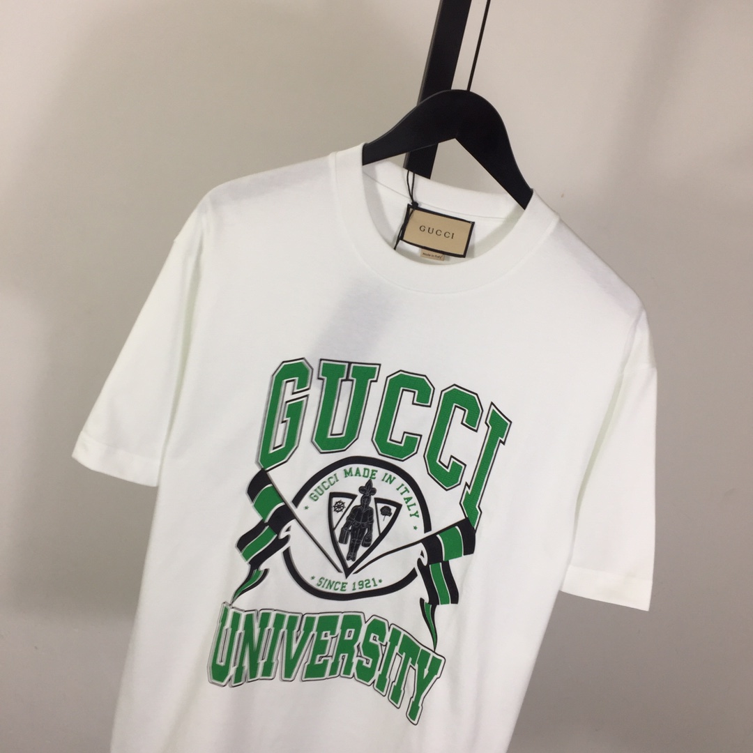 Gucci Cotton Jersey Printed T-shirt   - EUR FASHION