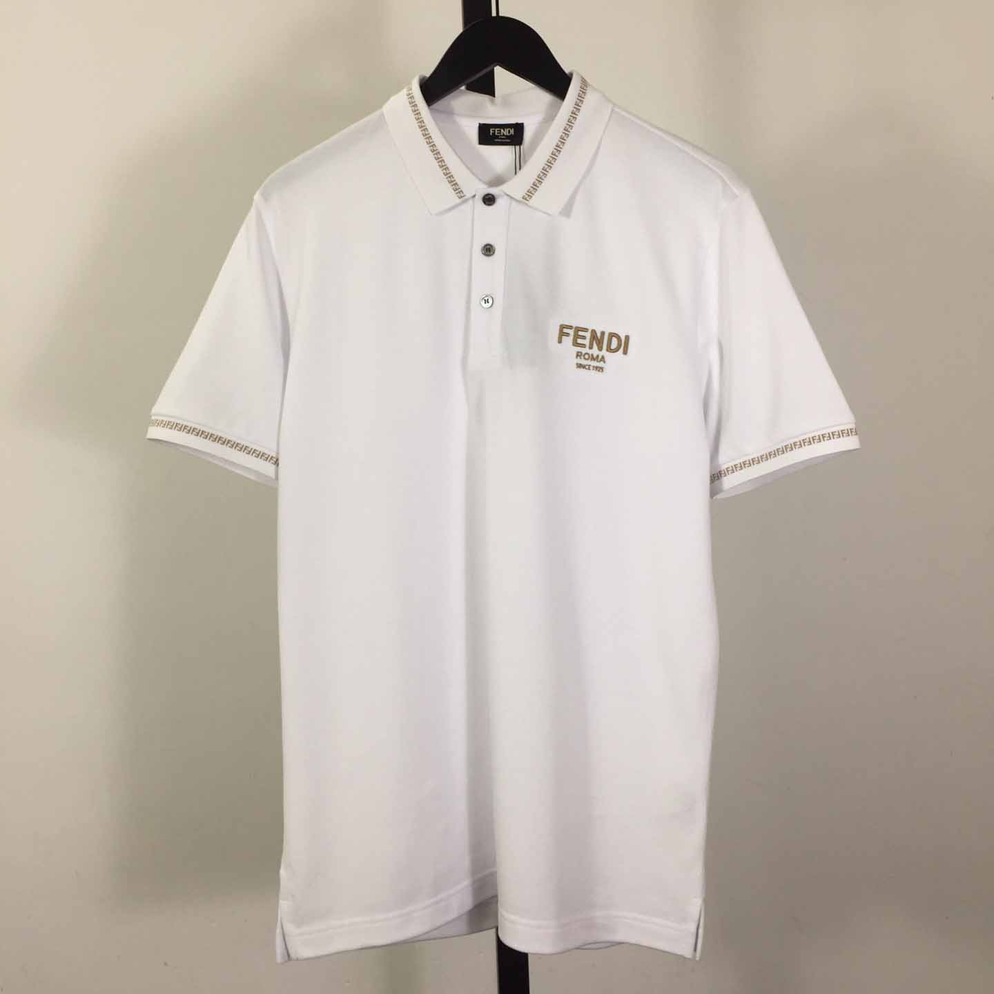 Fendi Logo Cotton Polo Shirt - EUR FASHION