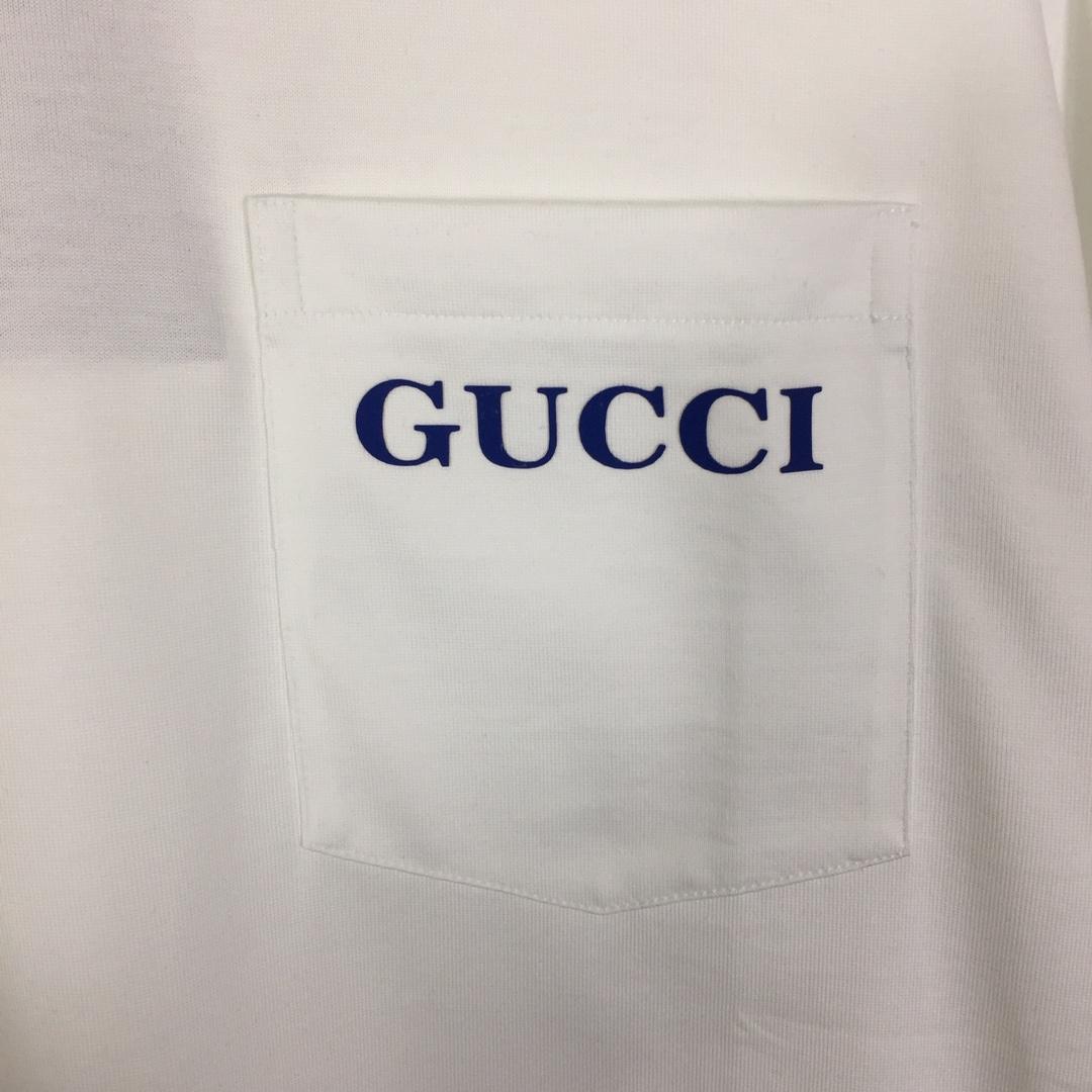 Gucci Cotton Jersey Printed T-shirt   - EUR FASHION