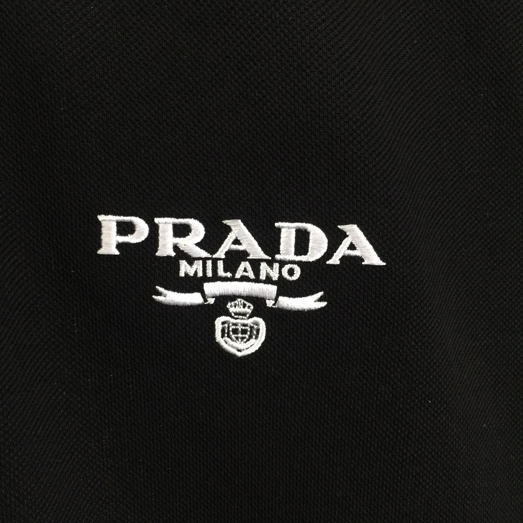 Prada Logo Cotton Polo Shirt - EUR FASHION