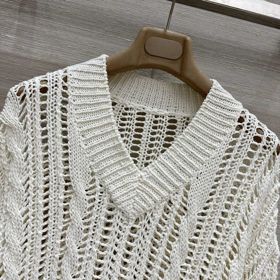 Brunello Cucinelli Jute And Cotton Cable & Mesh Sweater - EUR FASHION