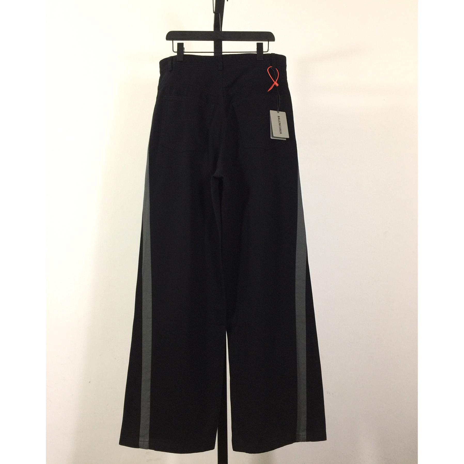 Balenciaga Under Armour® Tracksuit Denim Pants In Black  - EUR FASHION