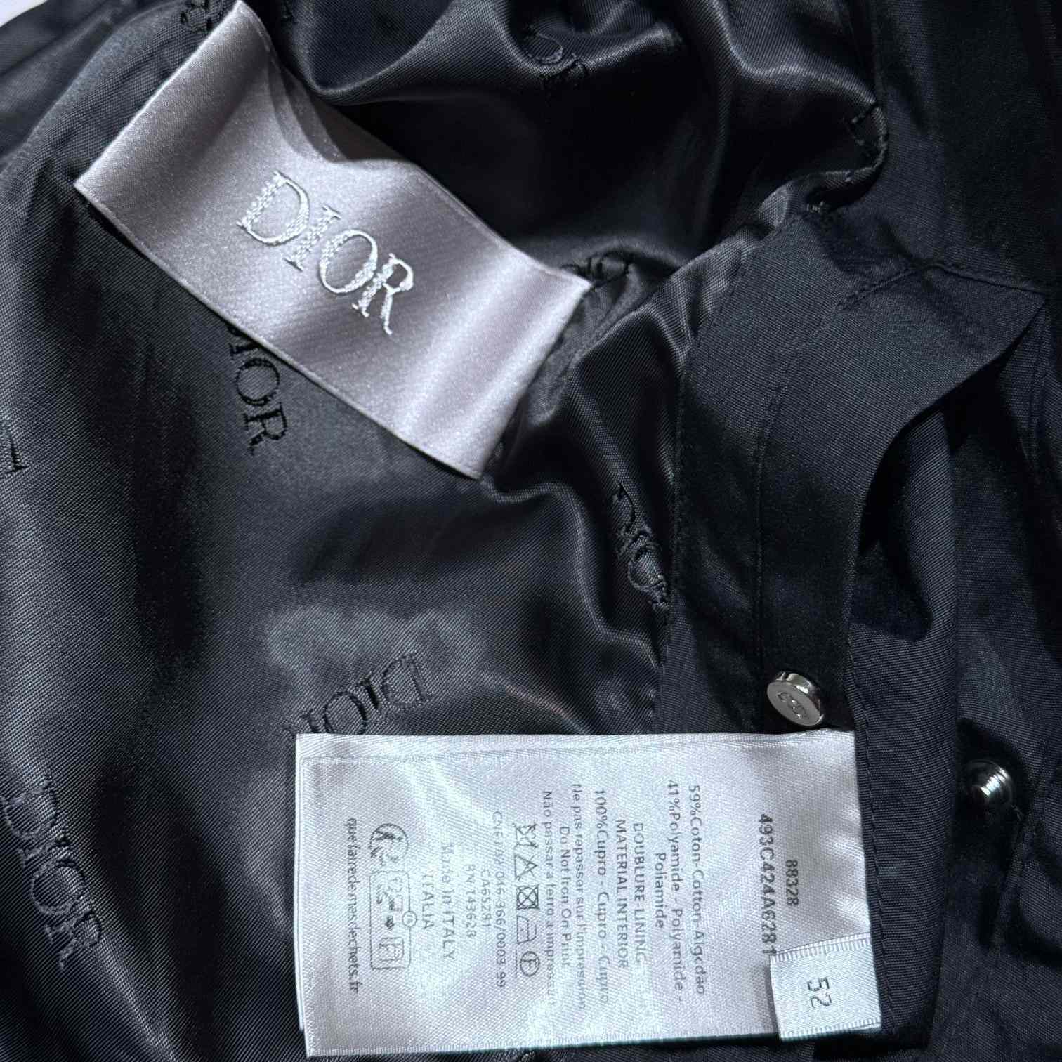 Dior Light Jackets Male Black - EUR FASHION