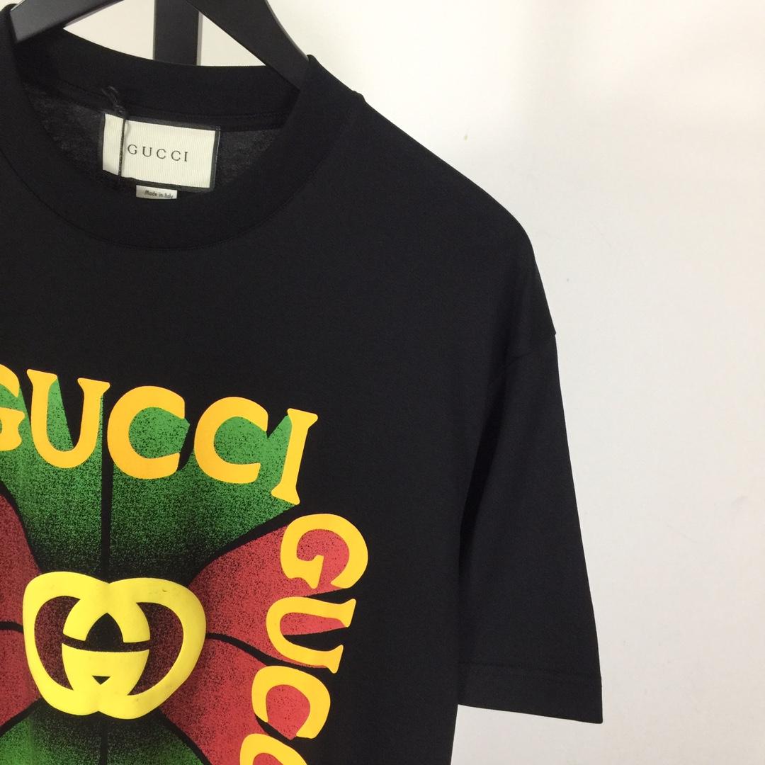 Gucci Cotton Jersey Printed T-shirt   - EUR FASHION