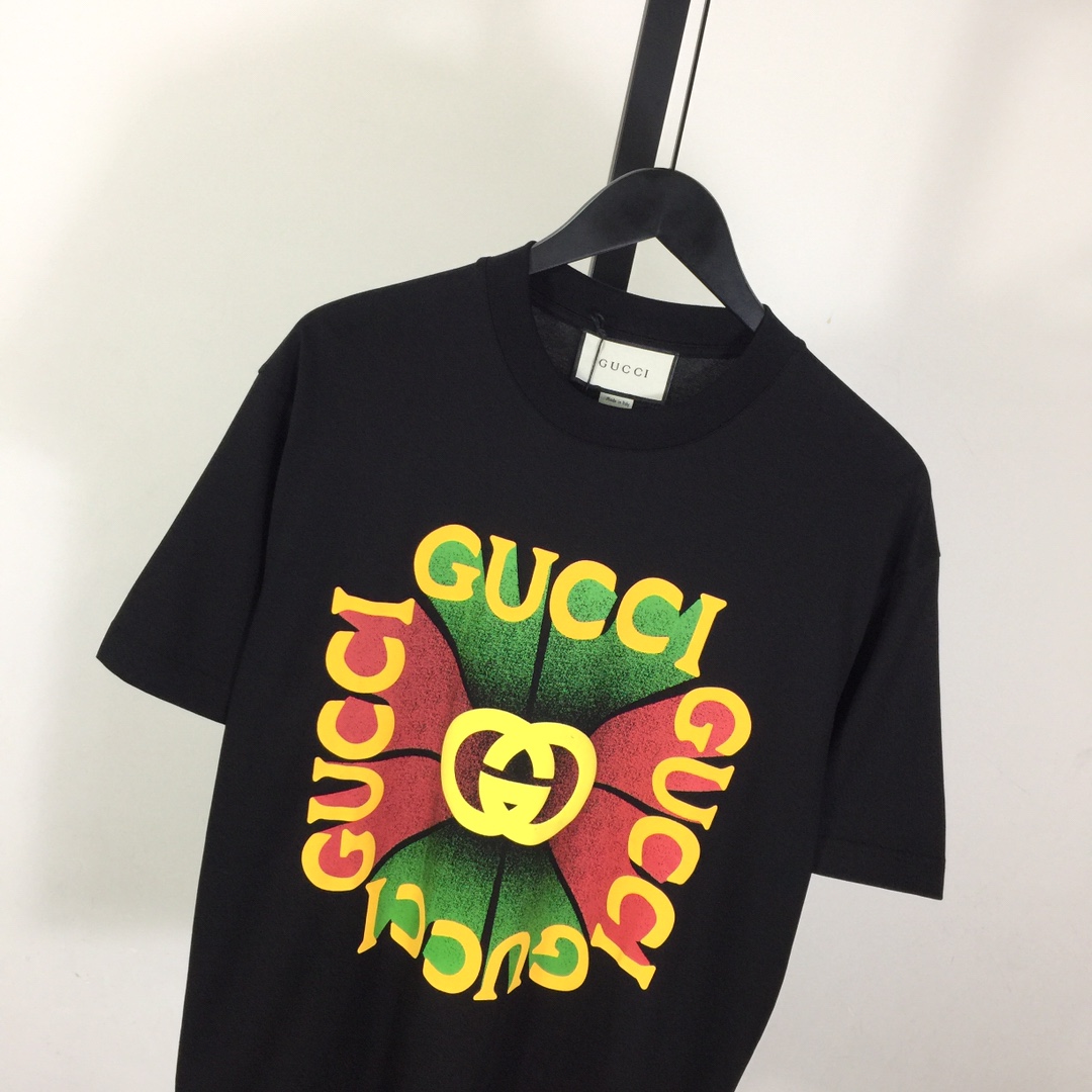 Gucci Cotton Jersey Printed T-shirt   - EUR FASHION