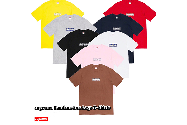 Supreme Bandana Box Logo Tees Confirmed Colorways - EUR FASHION